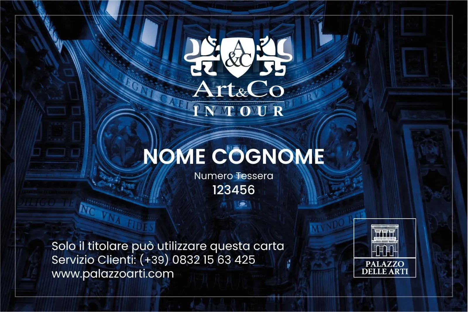 La card di Art&Co in Tour diventa telematica